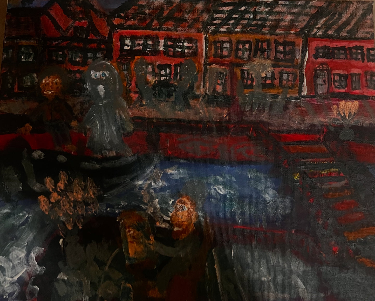 'Man painting on canvas by the canals' by Dillon Cassidy