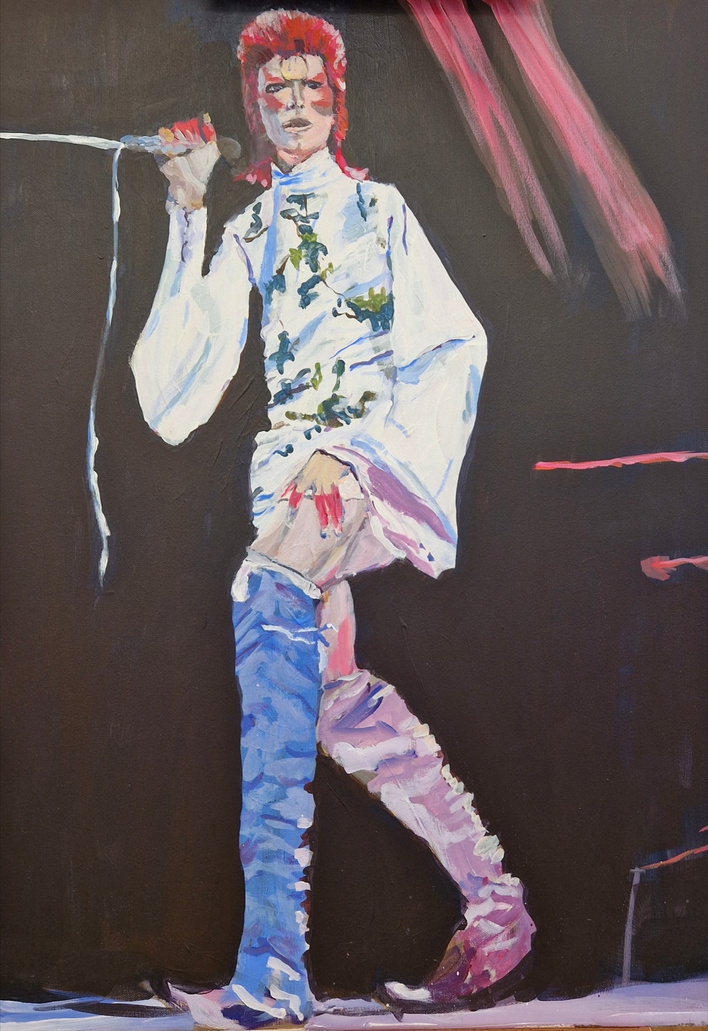 'David Bowie, final performance as Ziggy Stardust at Hammersmith Odeon' by Cathy Wood
