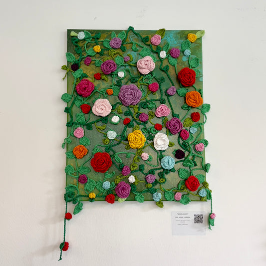 The Rose Garden - Crochet Art Piece by Brandina Chisambo